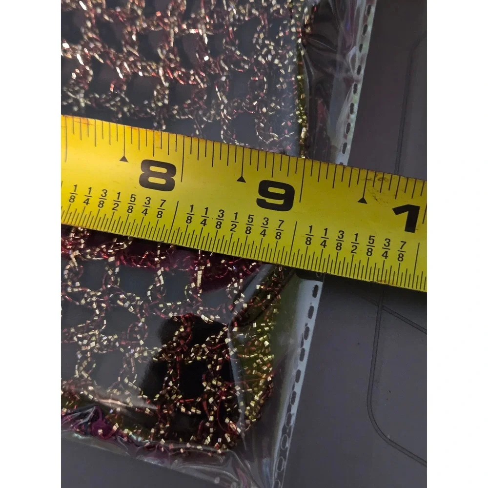 J. Jill Re:Crafted‎ Bronze Metallic Crochet Floral Mini Tote Bag NWT Limited Ed